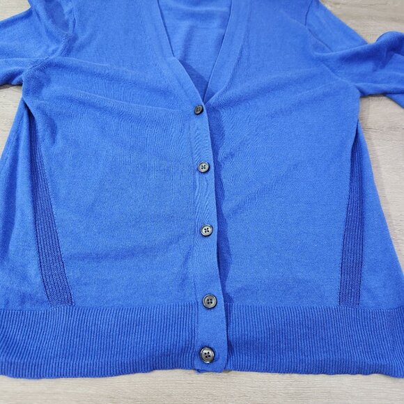 Banana Republic Blue Cotton/Viscose Cardigan Sweater Womens Size M - Picture 8 of 13